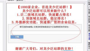 泛站群是什么意思（小說泛目錄站群程序—x2版）