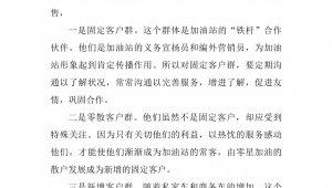 加油站客戶群分析表模板（加油站客戶分析報告）